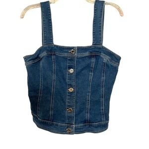 White House black market tank top Jean button up size 12